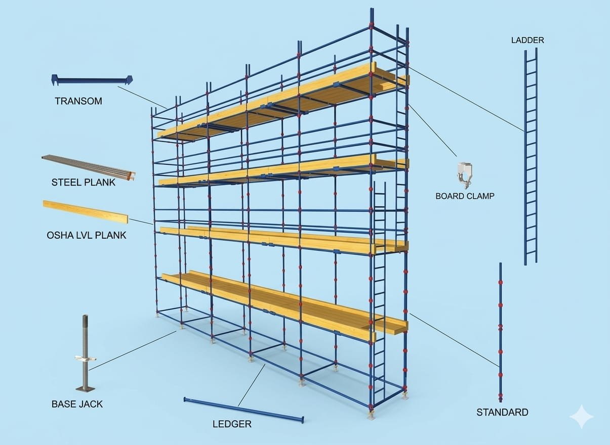 سقالات الواجهات نظام كابلك